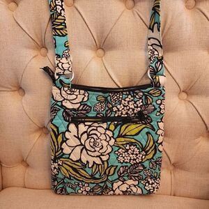 Vera Bradley Multi Color Crossbody Bag with Matching ID Zippy wallet